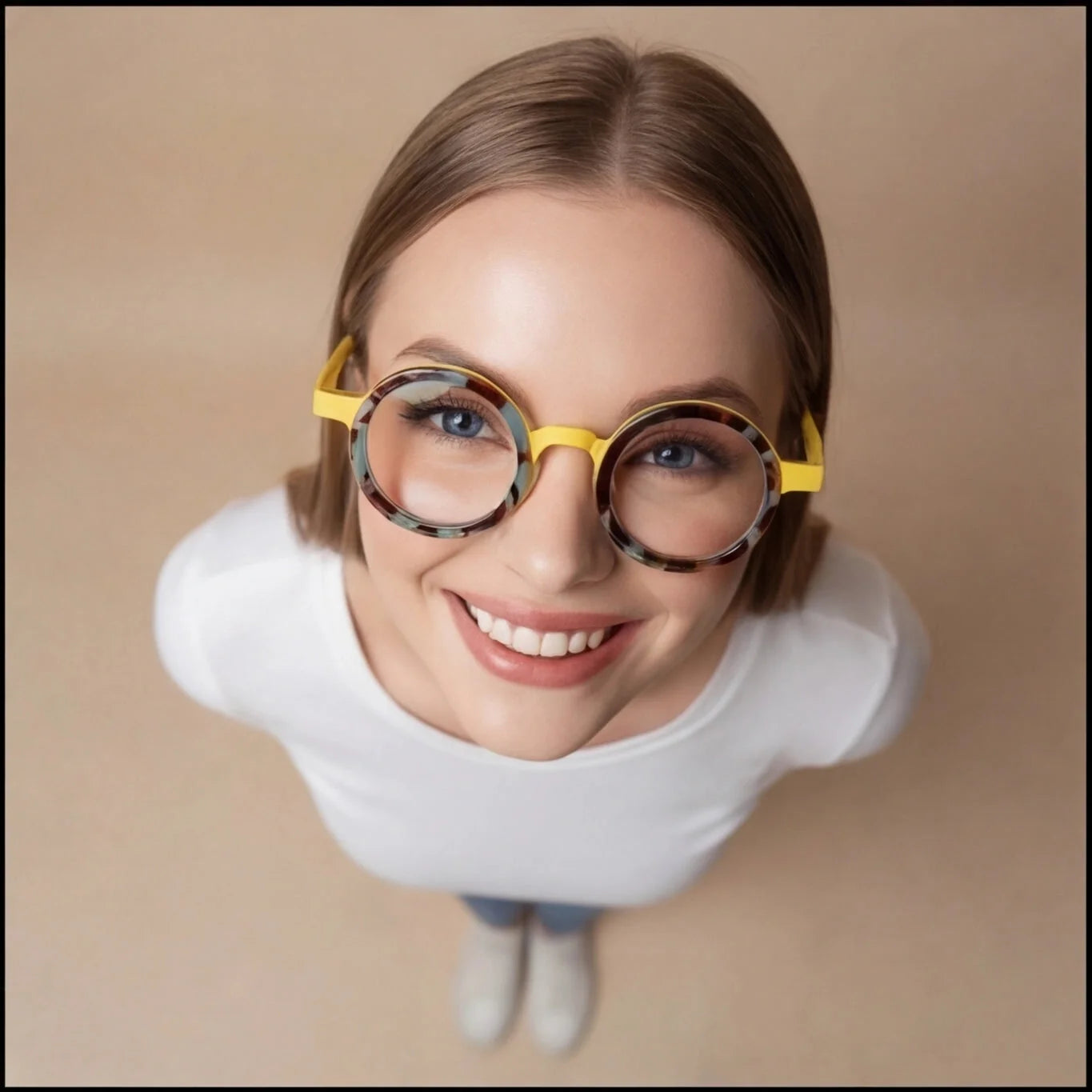 Lunettes Rondes Titane Bicolore — vue 6 Image