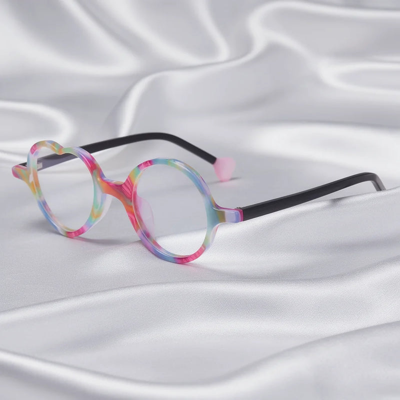 Lunettes de Soleil Cœur Verres Miroir — vue 1