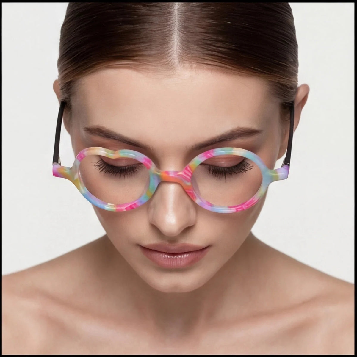 Lunettes de Soleil Cœur Verres Miroir — vue 2