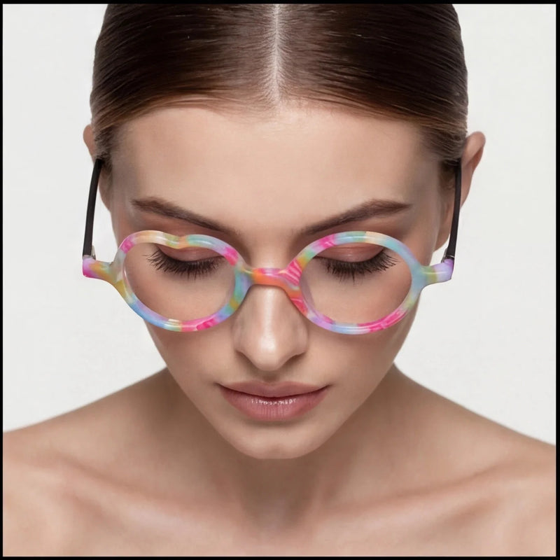 Lunettes de Soleil Cœur Verres Miroir — vue 2