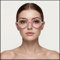 Lunettes de Soleil Cœur Verres Miroir — vue 3