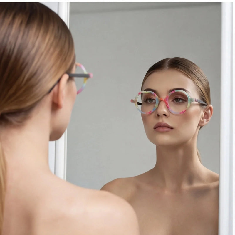 Lunettes de Soleil Cœur Verres Miroir — vue 4