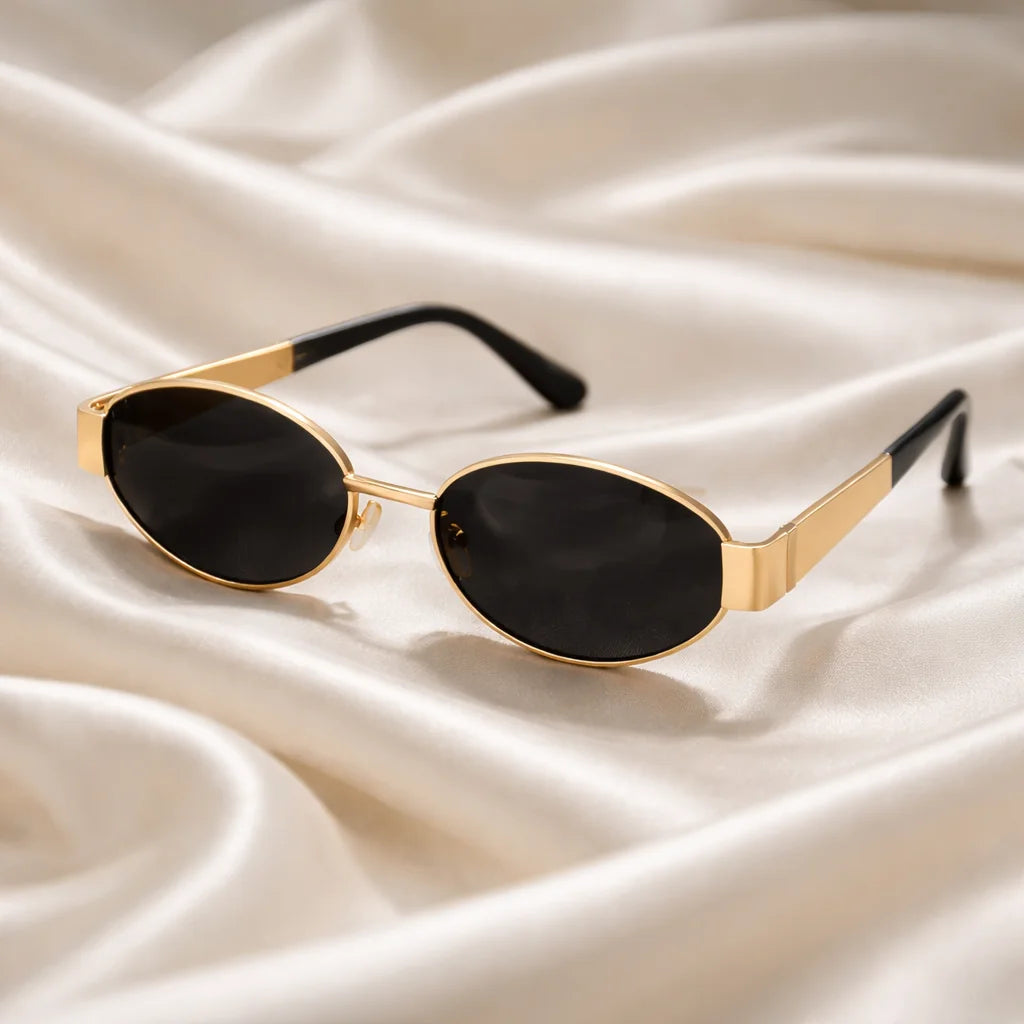 Lunettes de Soleil Dorées Olivia — vue 1