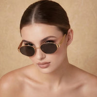 Lunettes de Soleil Dorées Olivia — vue 3