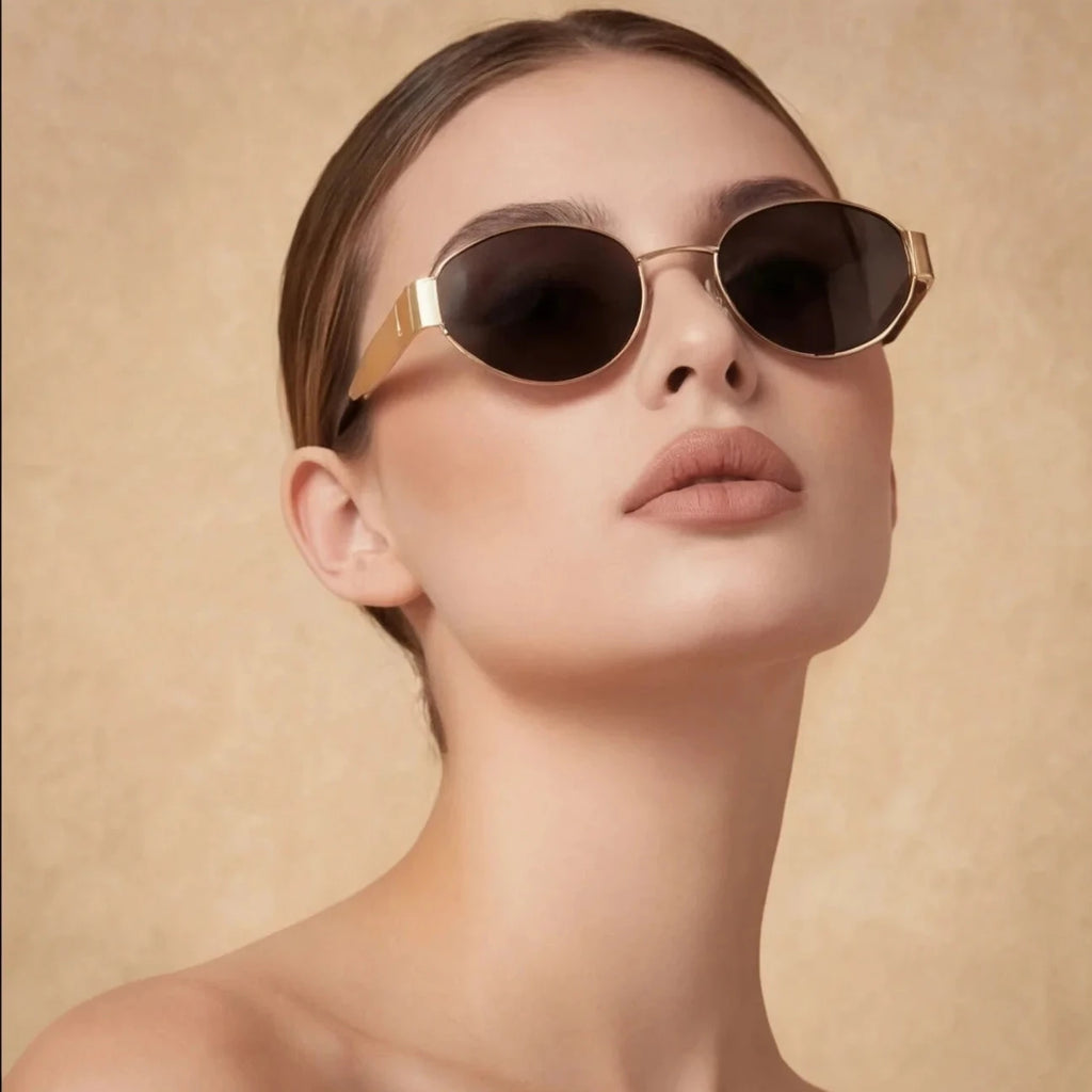 Lunettes de Soleil Dorées Olivia — vue 4