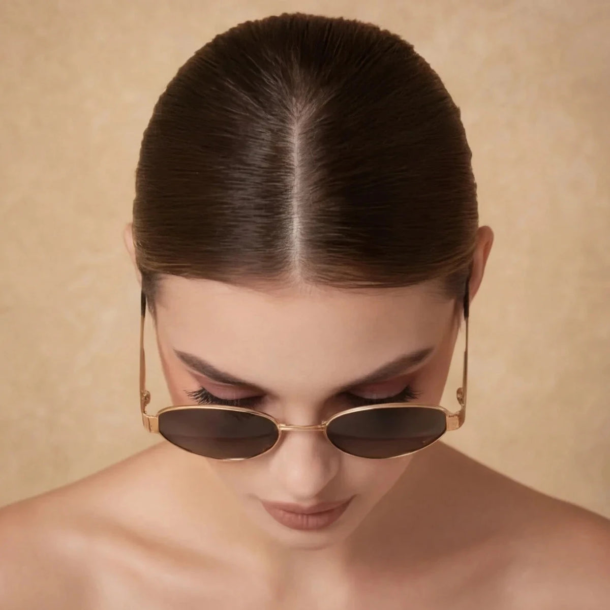 Lunettes de Soleil Dorées Olivia — vue 6