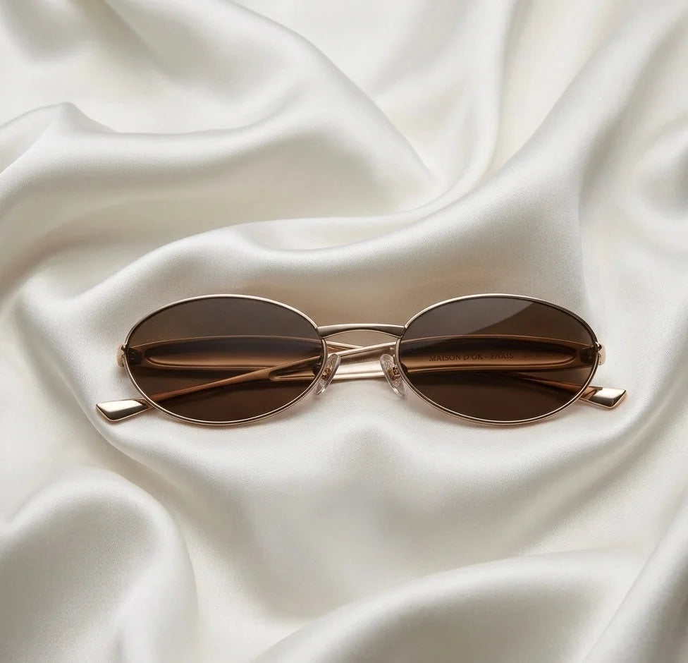 Lunettes de Soleil Marron Caramel — vue 1