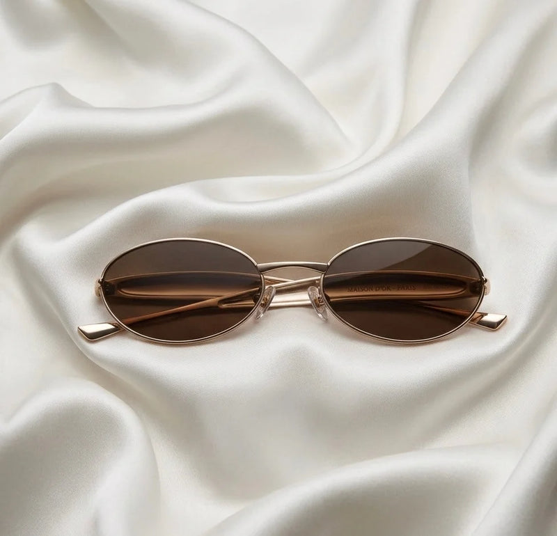 Lunettes de Soleil Marron Caramel — vue 1