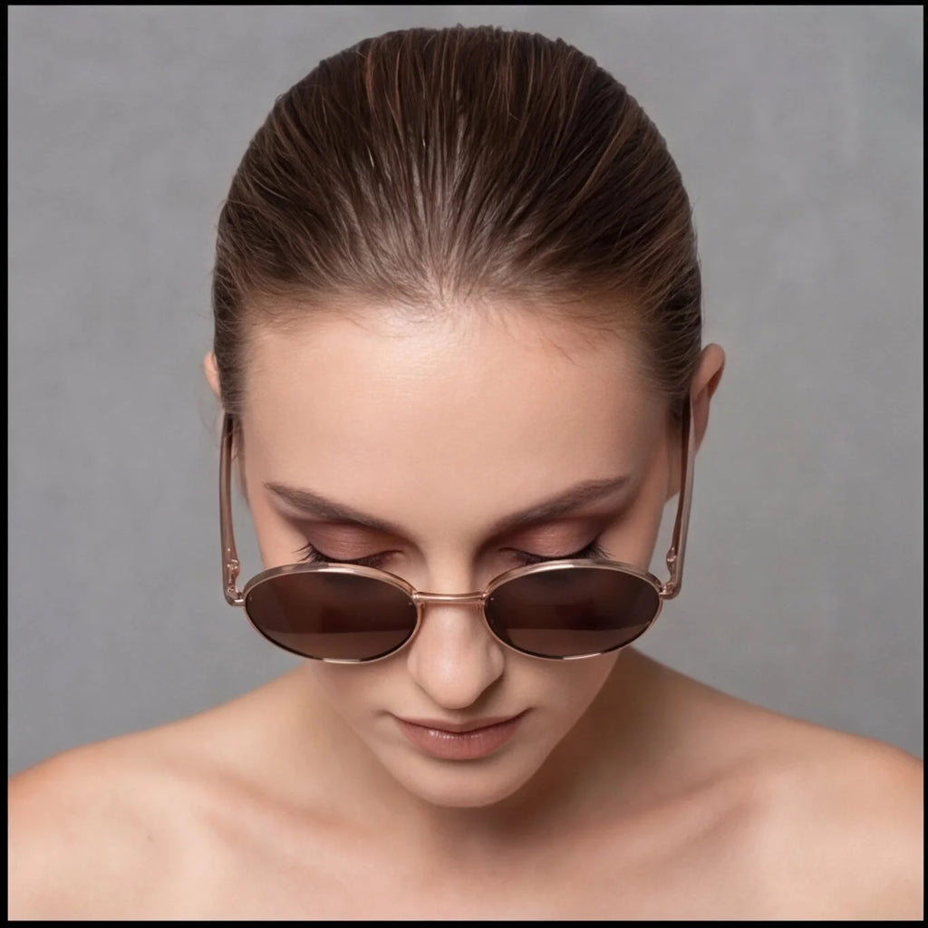 Lunettes de Soleil Marron Caramel — vue 6