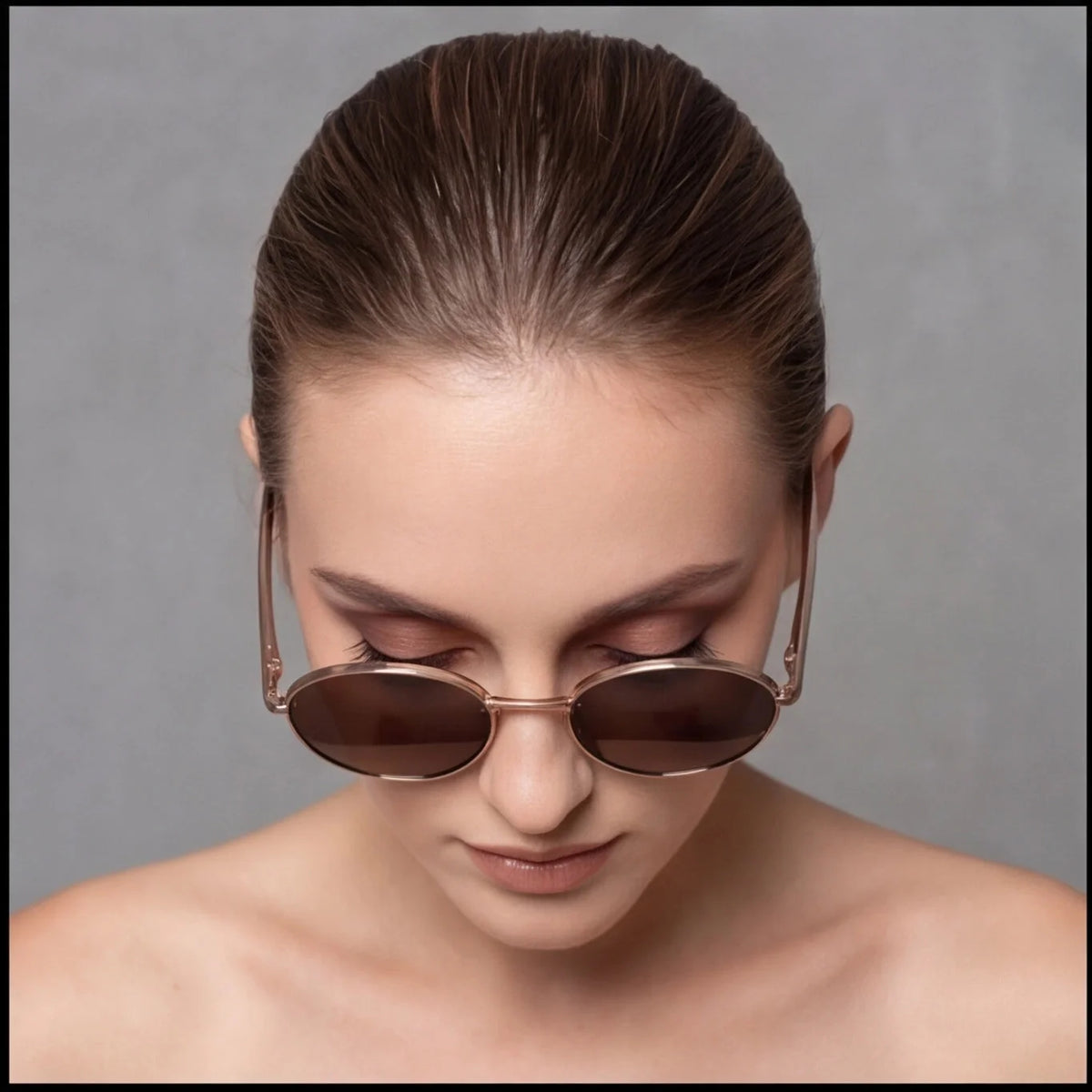 Lunettes de Soleil Marron Caramel — vue 6