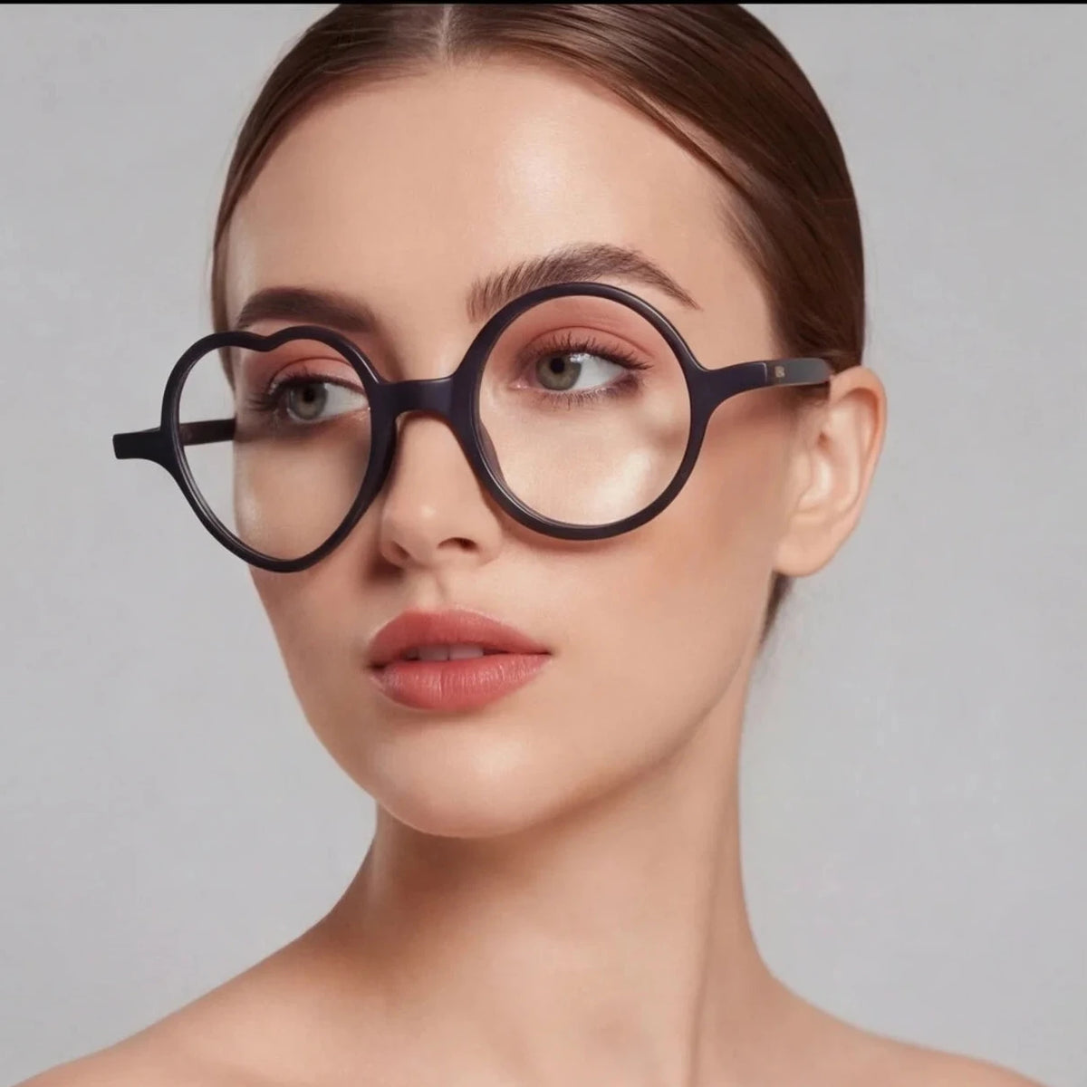 Lunettes de Soleil Rondes Ton Rosé — vue 4