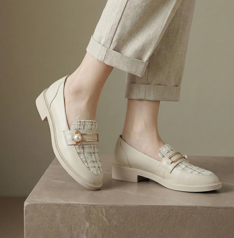 Mocassins Bi-Matière Détail Perlé — vue 3