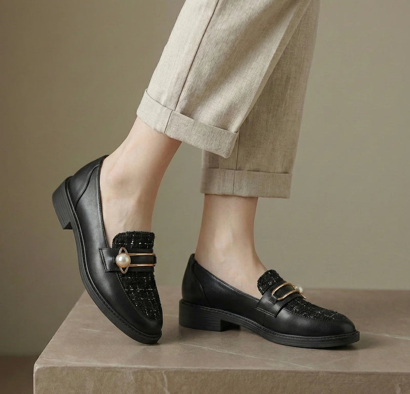 Mocassins Bi-Matière Détail Perlé — vue 5