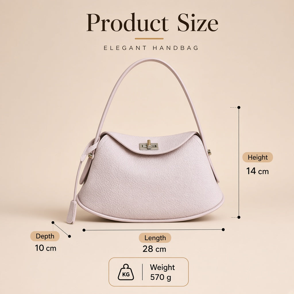 Sac oreiller en cuir grainé - Product Size : 28 x 10 x 14 cm, 570 g
