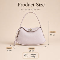 Sac oreiller en cuir grainé - Product Size : 28 x 10 x 14 cm, 570 g