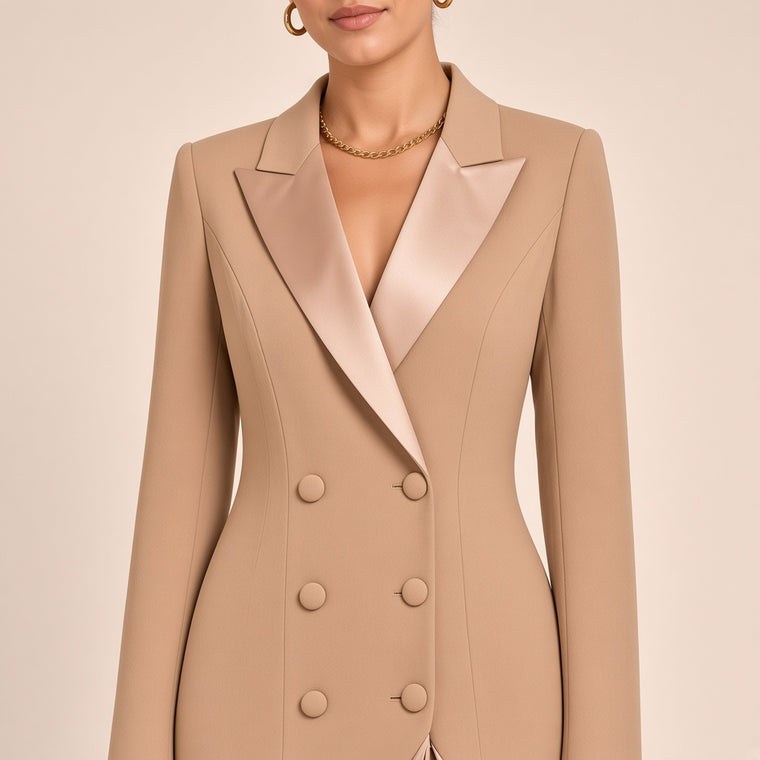 Revers en satin