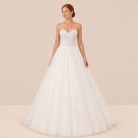 Neue Satin-Brautkleider für den Export in die USA und nach Europa, Amazon, AliExpress und Wish, elegantes, schlichtes, schulterfreies Kleid mit One-Shoulder-Ausschnitt für Damen