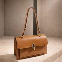 Sac Bandoulière Noir Fermoir Doré — vue 3