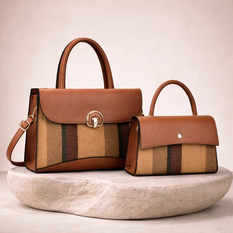 Sac Citadin Bi-Matière Rayé — vue 2