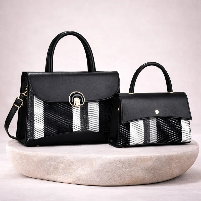 Sac Citadin Bi-Matière Rayé — vue 3