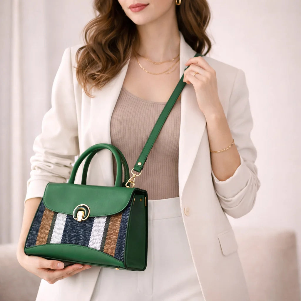 Sac Citadin Bi-Matière Rayé — vue 5