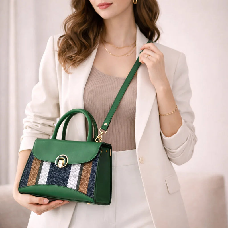 Sac Citadin Bi-Matière Rayé — vue 5