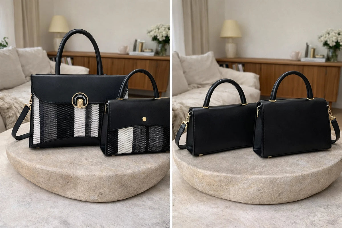 Sac Citadin Bi-Matière Rayé — vue 9