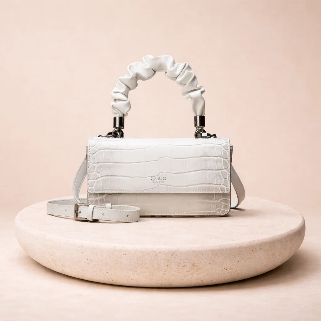 Sac Effet Croco Anse Froncée — vue 1 Image
