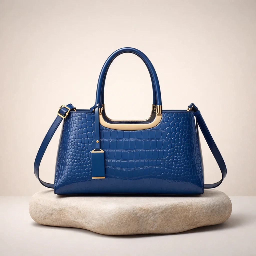 Sac Effet Croco Format Compact — vue 1 Image