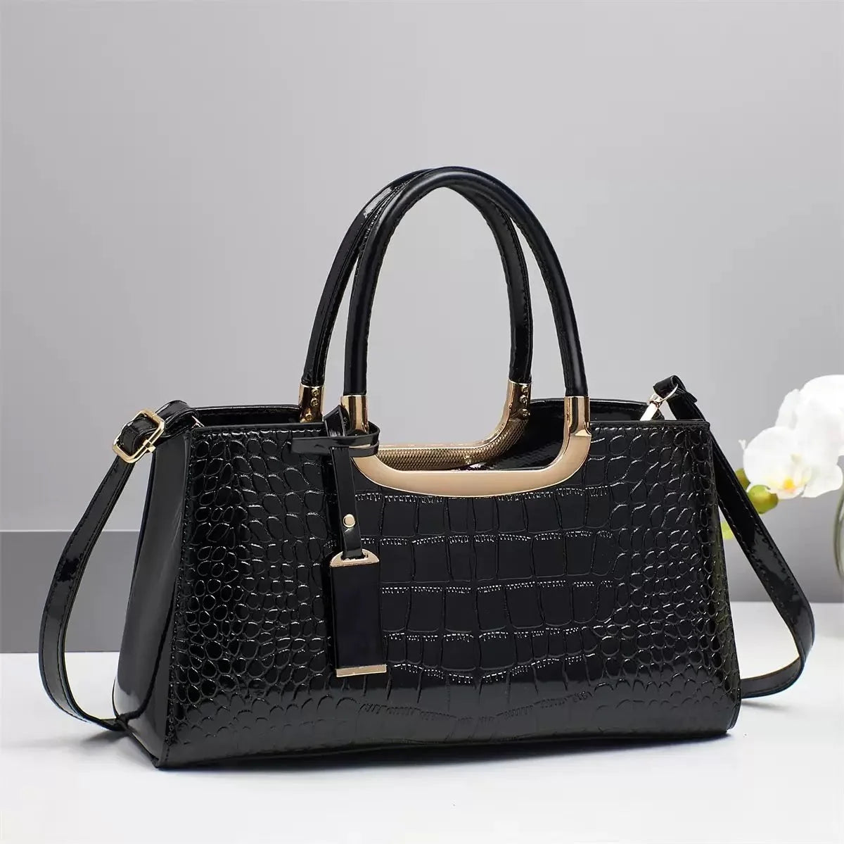 Sac Effet Croco Format Compact — vue 10