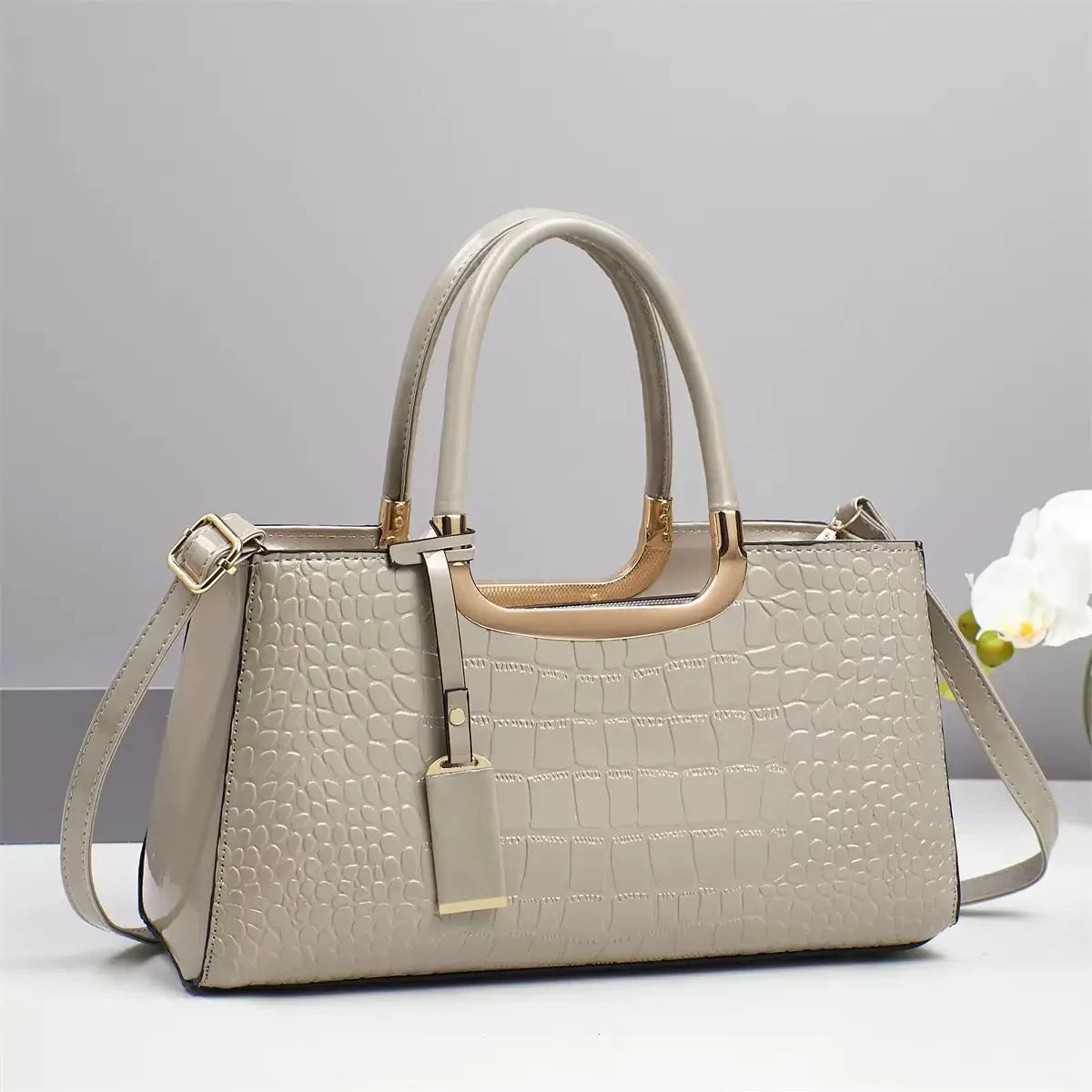 Sac Effet Croco Format Compact — vue 11