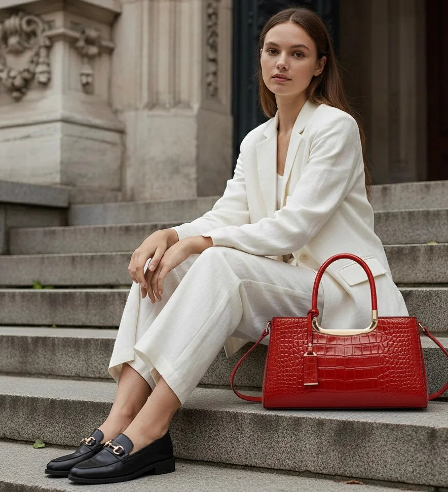 Sac Effet Croco Format Compact — vue 16