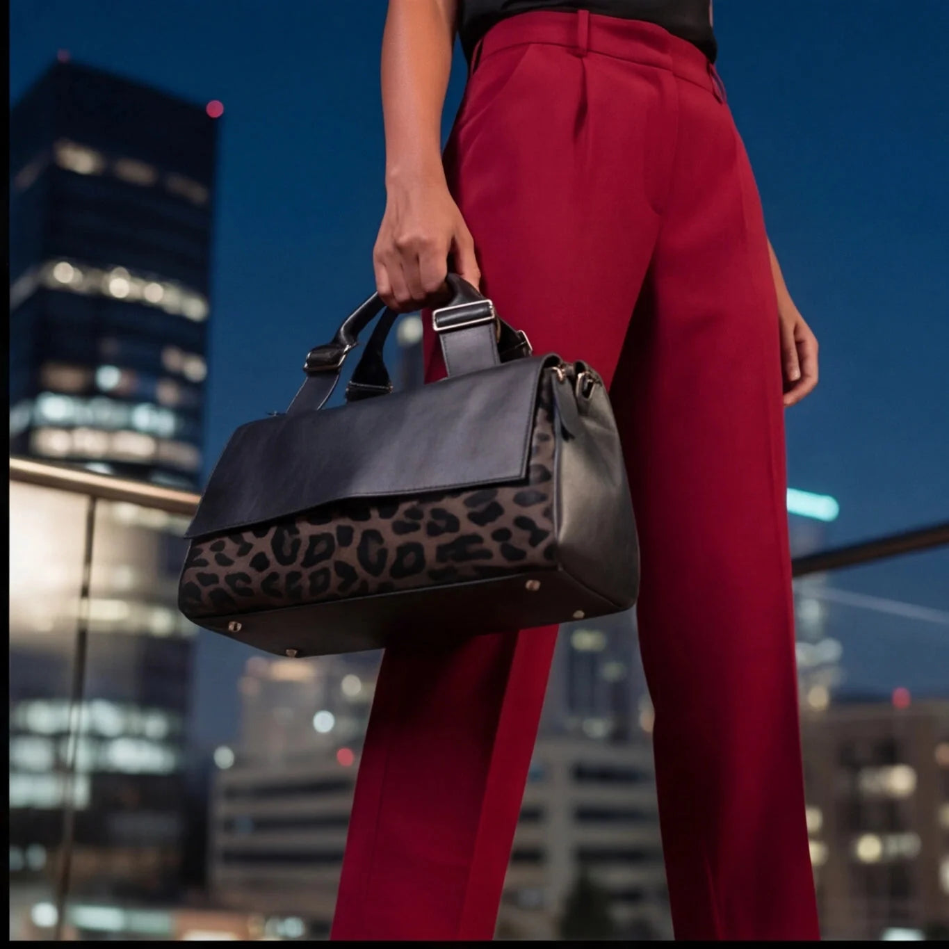 Sac Imprimé Léopard Format Moyen — vue 6 Image
