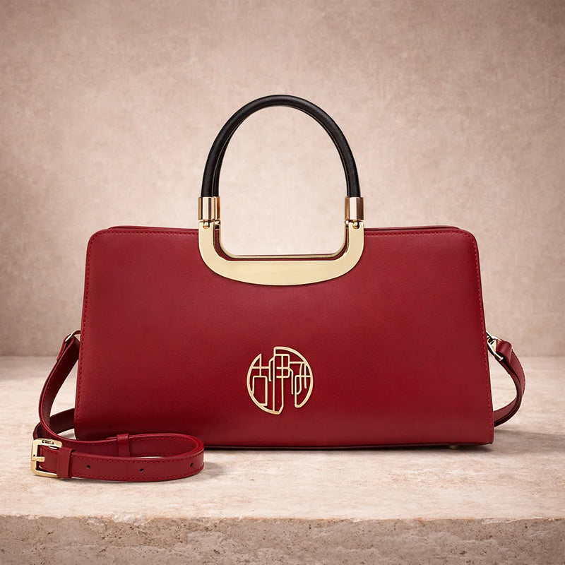 Sac à Main Bordeaux Velours — vue 4