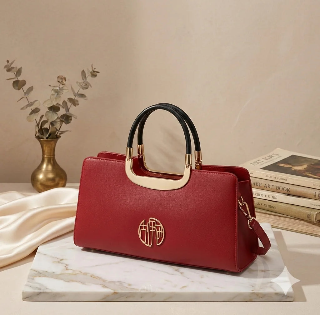 Sac à Main Bordeaux Velours — vue 5