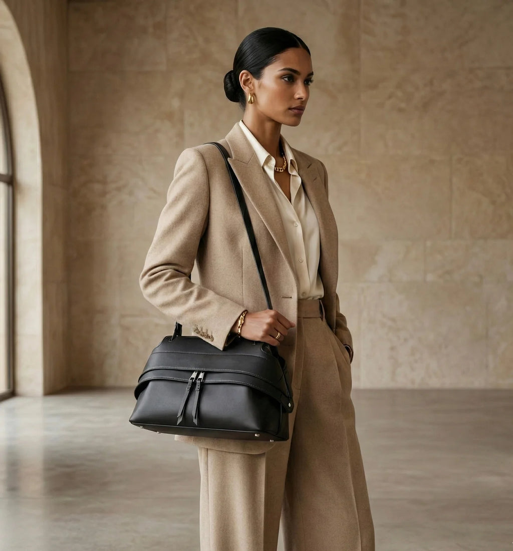 Sac à Main Cuir Souple Format Moyen — vue 5
