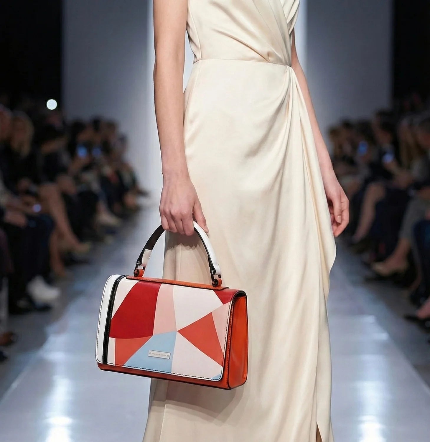 Sac à Main Marqueterie & Finitions Argentées — vue 6 Image