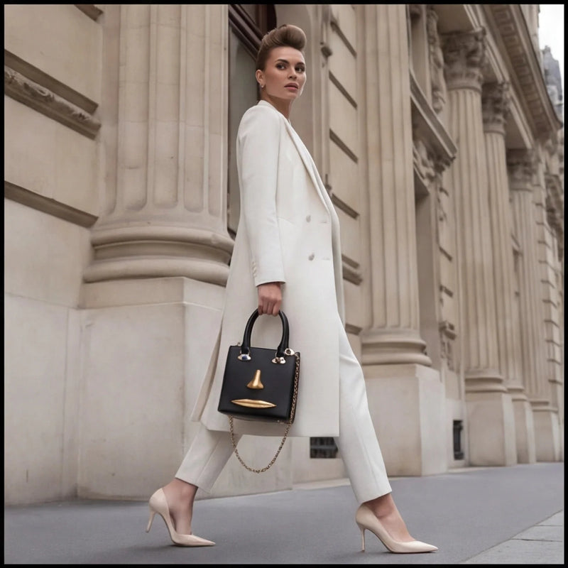 Sac à Main Noir Premium Format Ville — vue 2