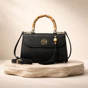 Sac à Main Noir Structuré Femme — vue 1