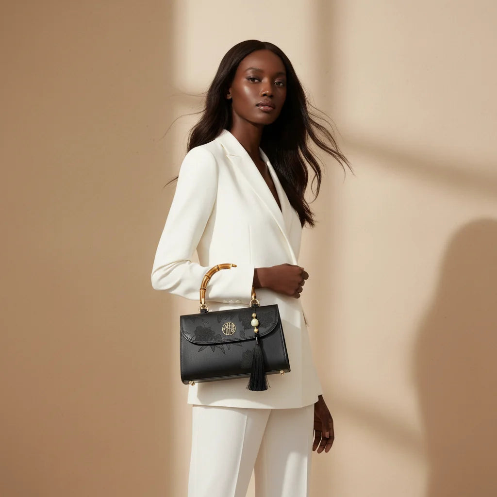 Sac à Main Noir Structuré Femme — vue 2
