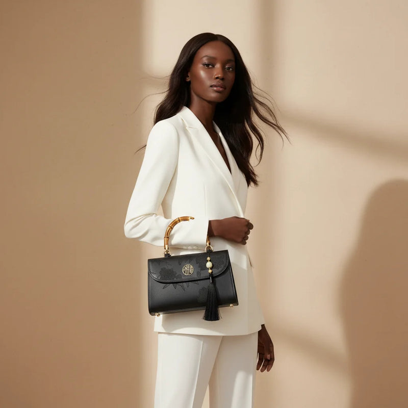 Sac à Main Noir Structuré Femme — vue 2
