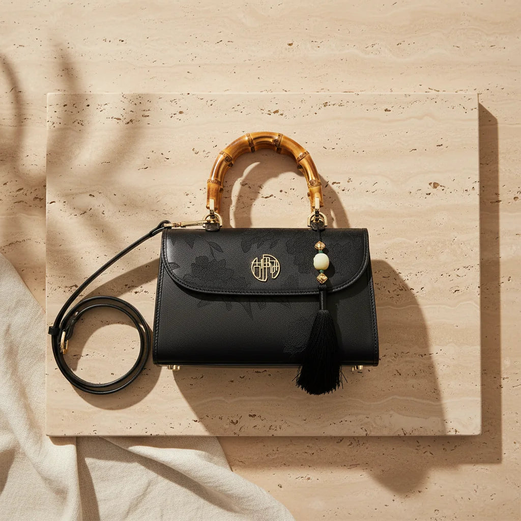 Sac à Main Noir Structuré Femme — vue 4