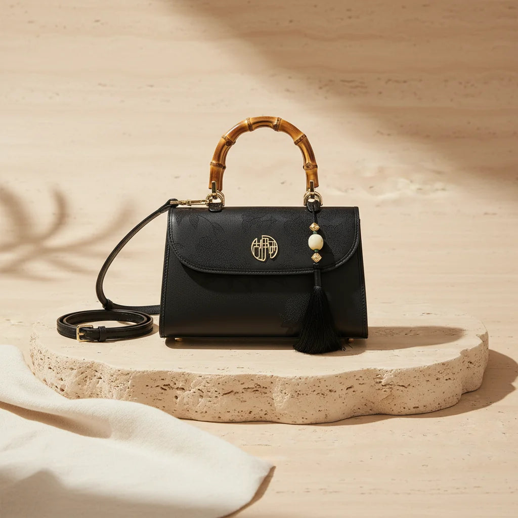Sac à Main Noir Structuré Femme — vue 5