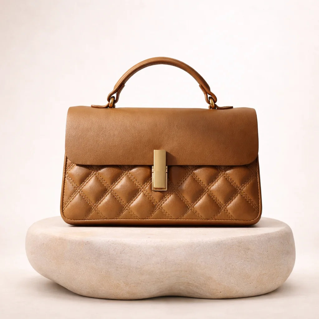 Sac Matelassé Finitions Dorées — vue 1