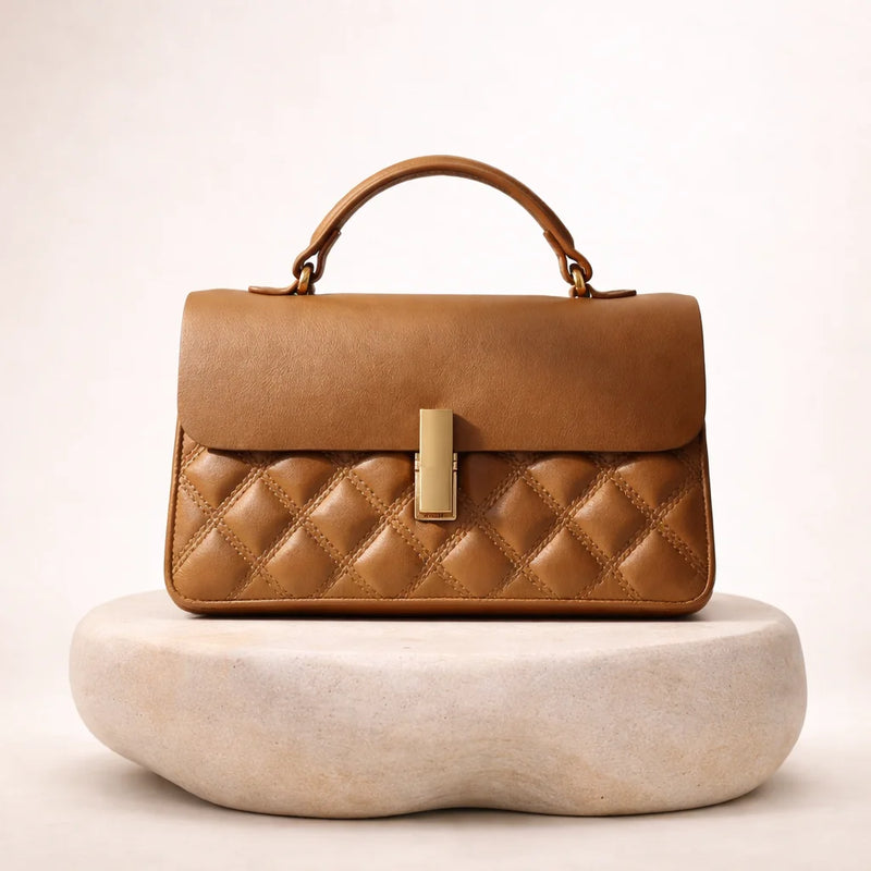 Sac Matelassé Finitions Dorées — vue 1