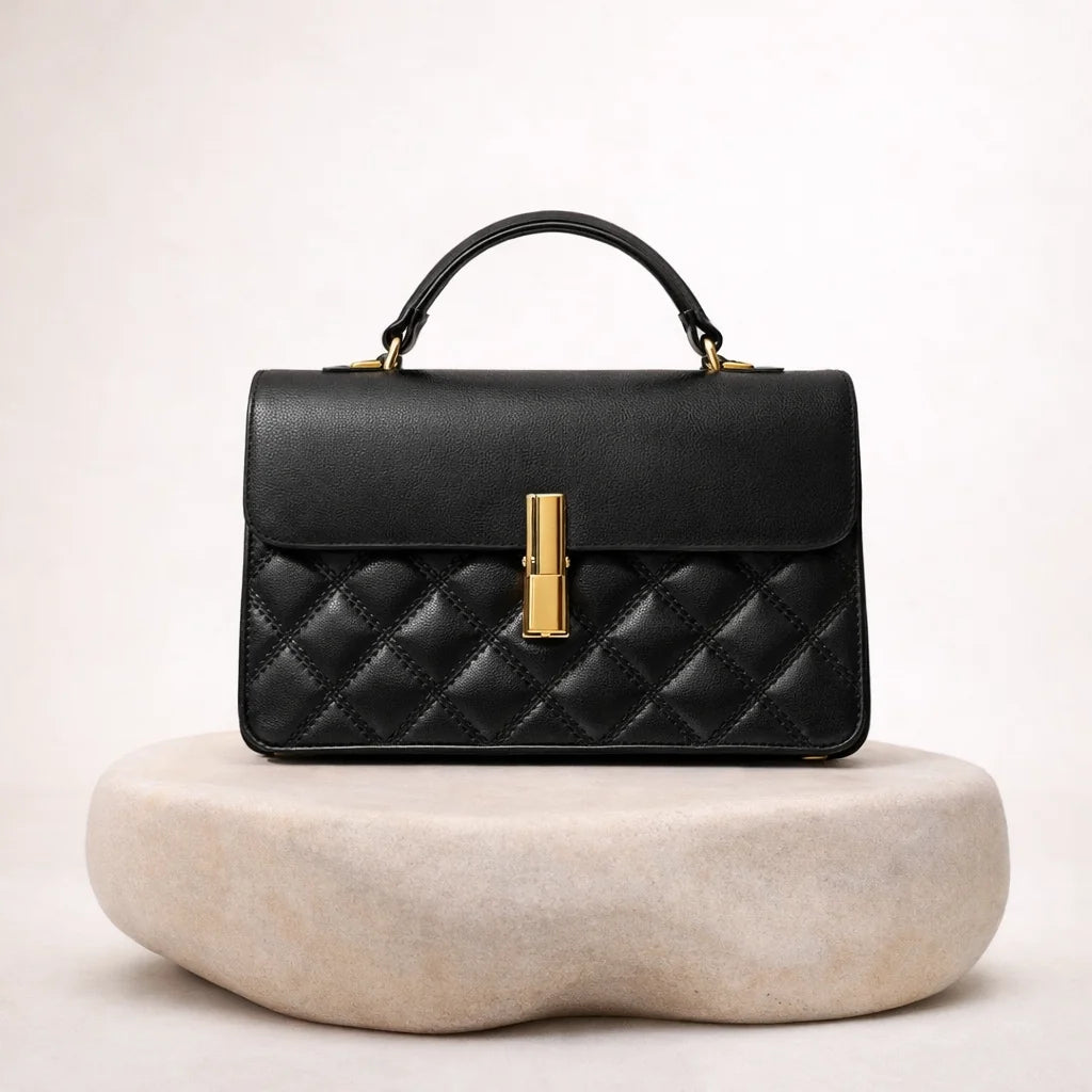 Sac Matelassé Finitions Dorées — vue 2