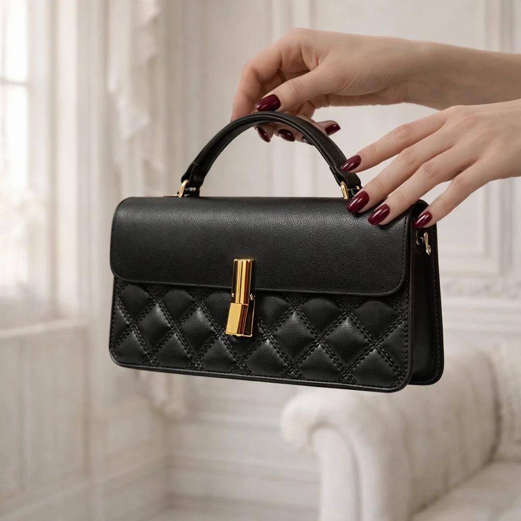 Sac Matelassé Finitions Dorées — vue 4
