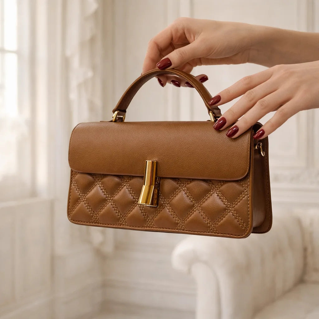 Sac Matelassé Finitions Dorées — vue 5