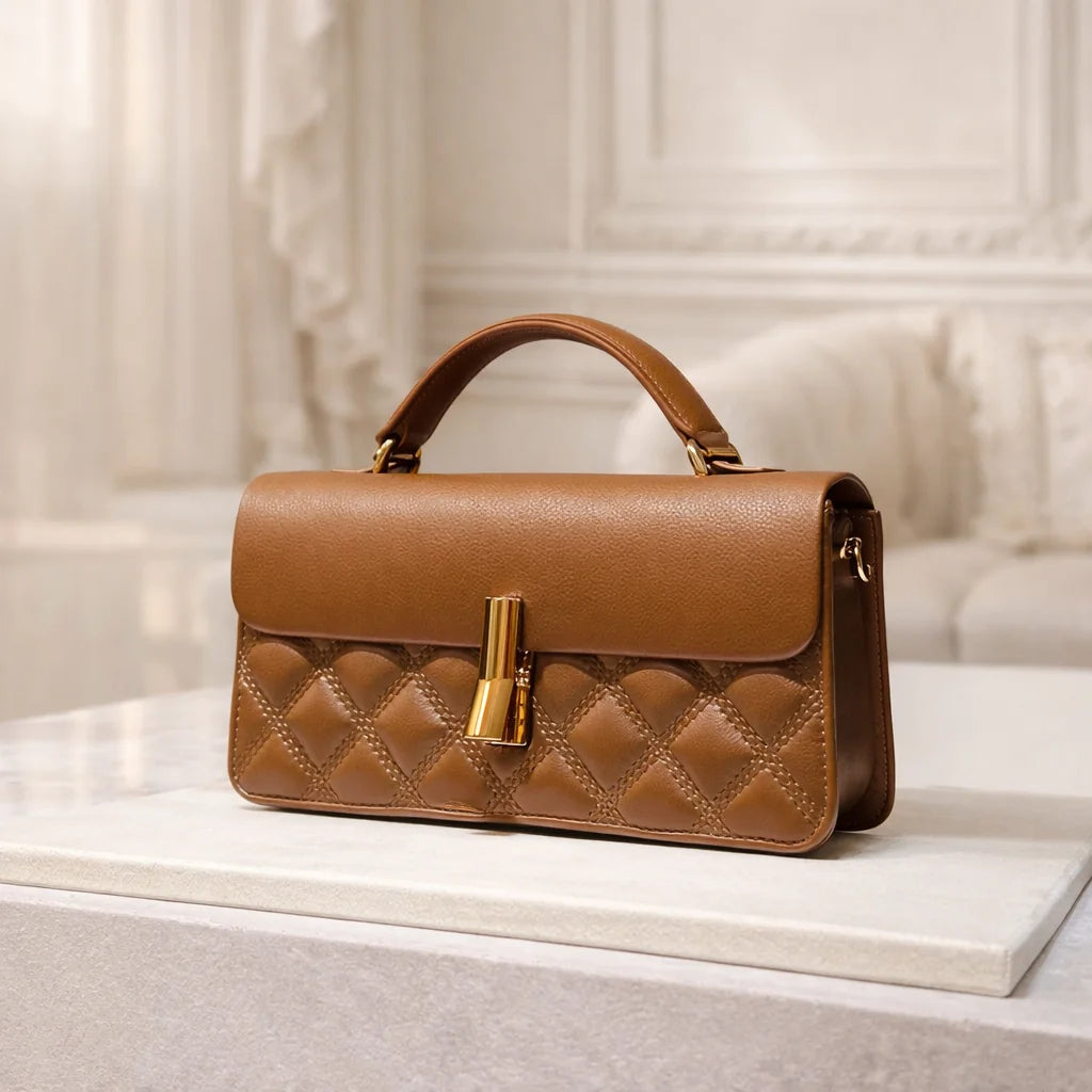 Sac Matelassé Finitions Dorées — vue 7