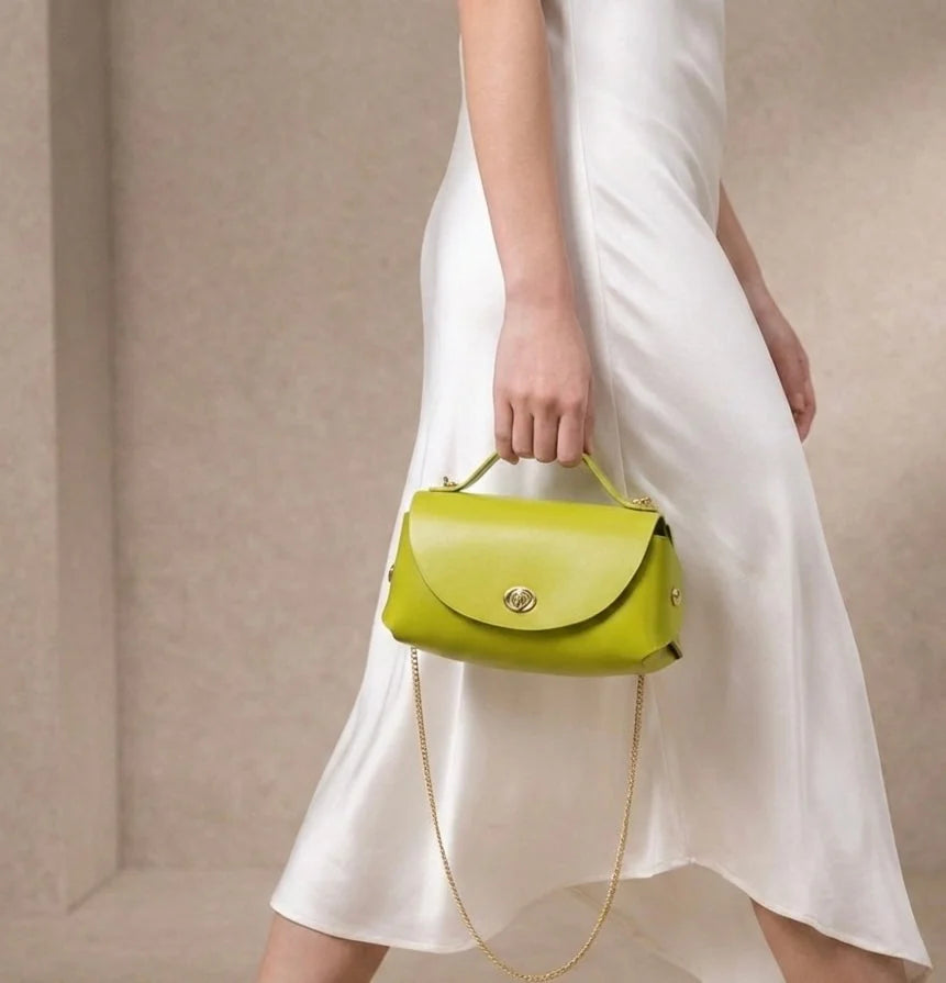Sac Rectangulaire Fermoir Doré Signature — vue 2